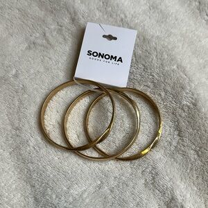 Sonoma 3 pack‎ gold bracelets/bangles